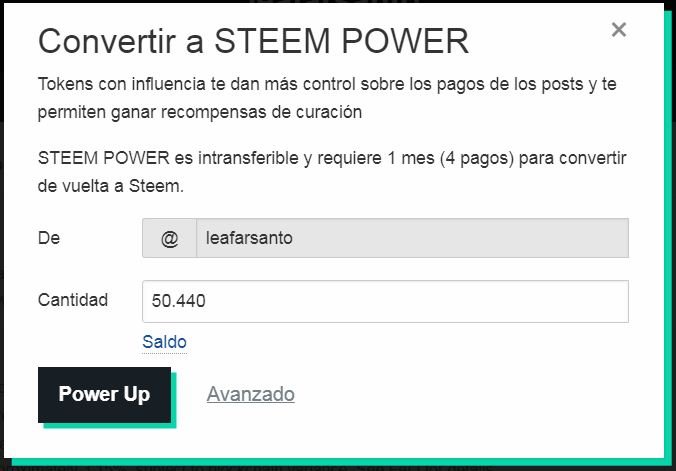 encendiendo 50.440 steem.JPG