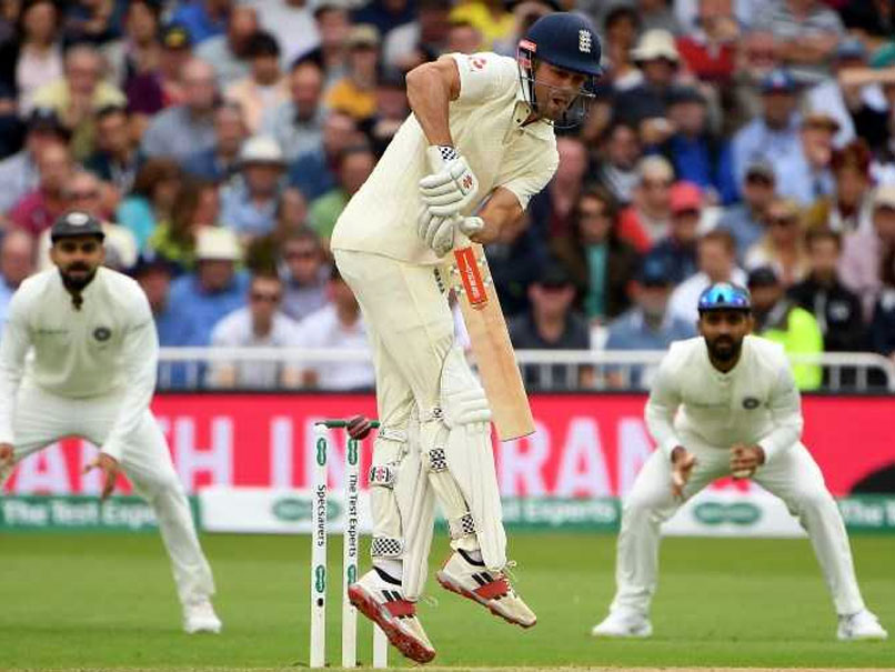 India Vs England 3rd Test Day 4 Stump Steemkr