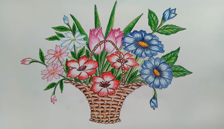 Draw A Flower Vase