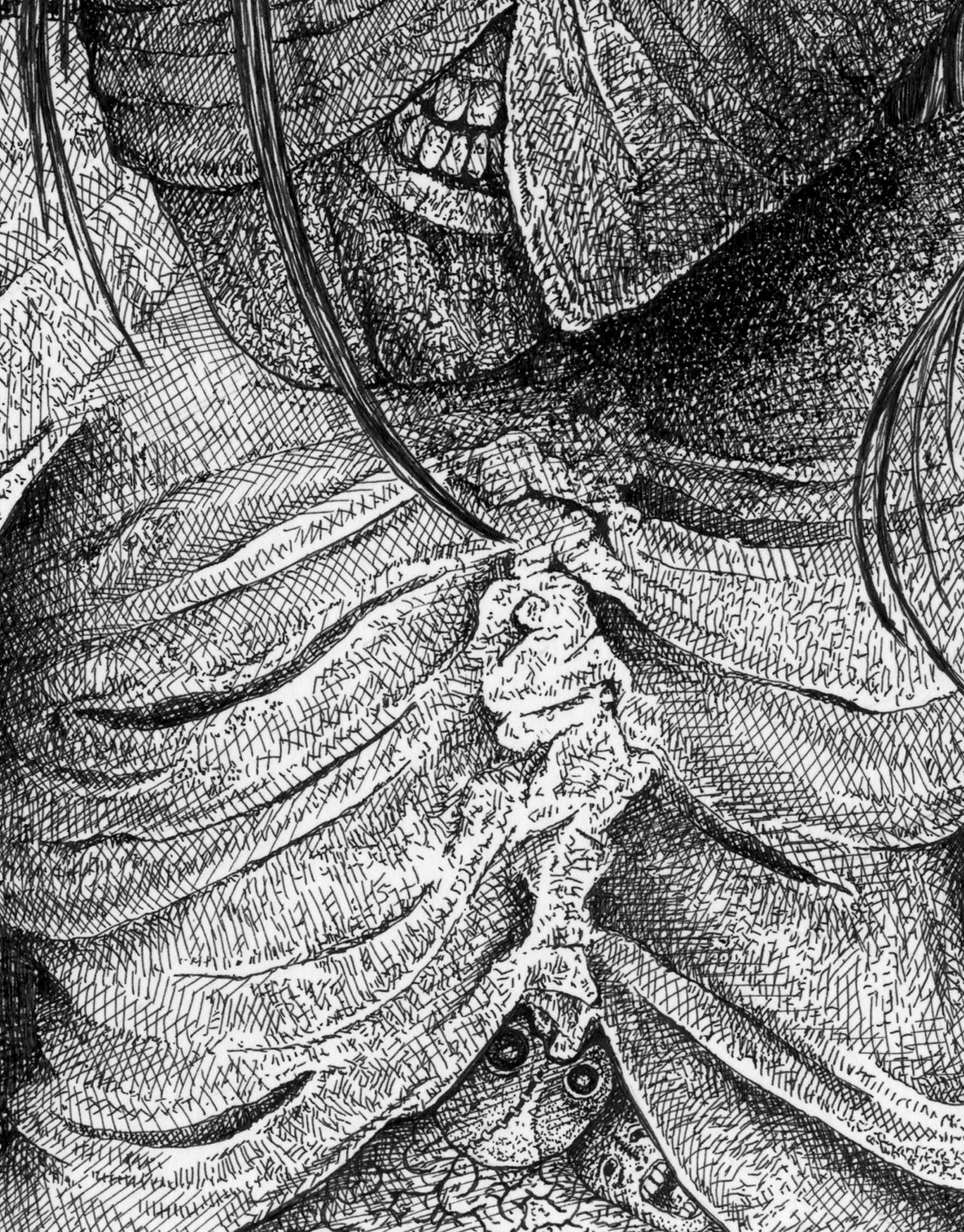 Trichotillomania Hair Pulling Disorder Pen Drawing Steempeak