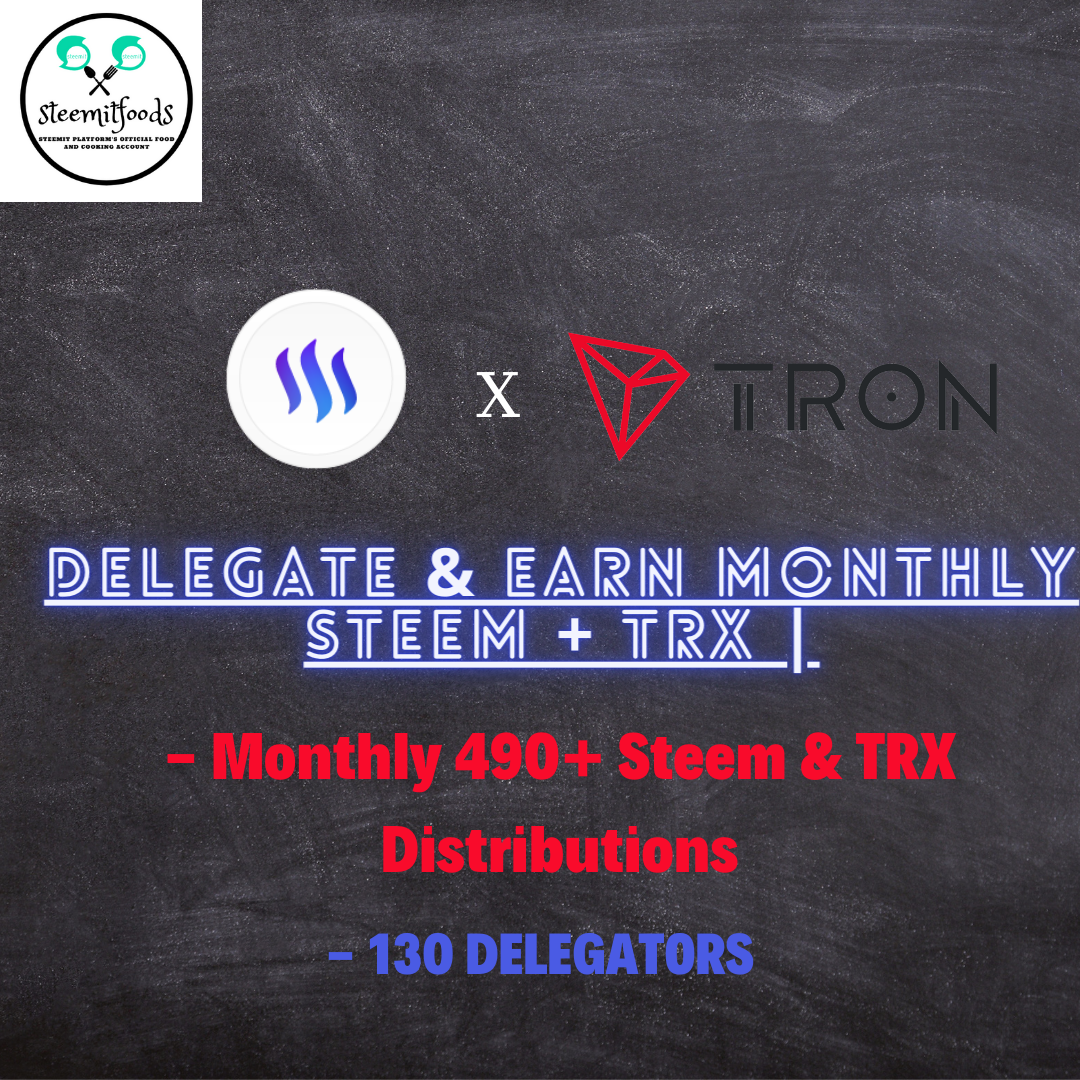 130 Delegators - 490 Steem + TRX Distributions.png