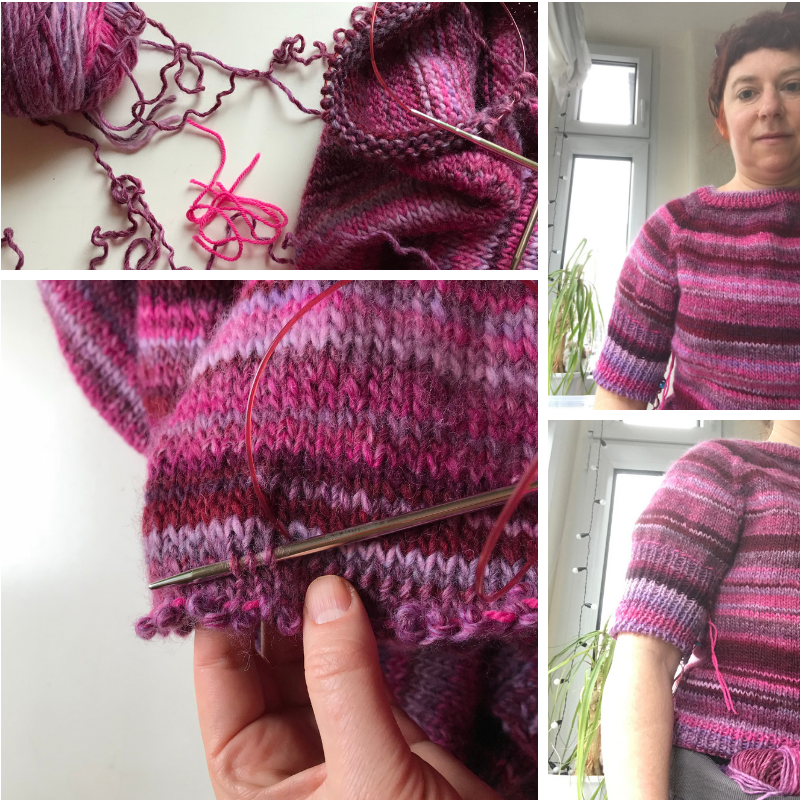 Knitting the Pipipink Sweater - Bliss and Blisters