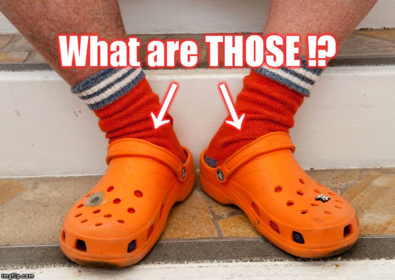 crocs on people