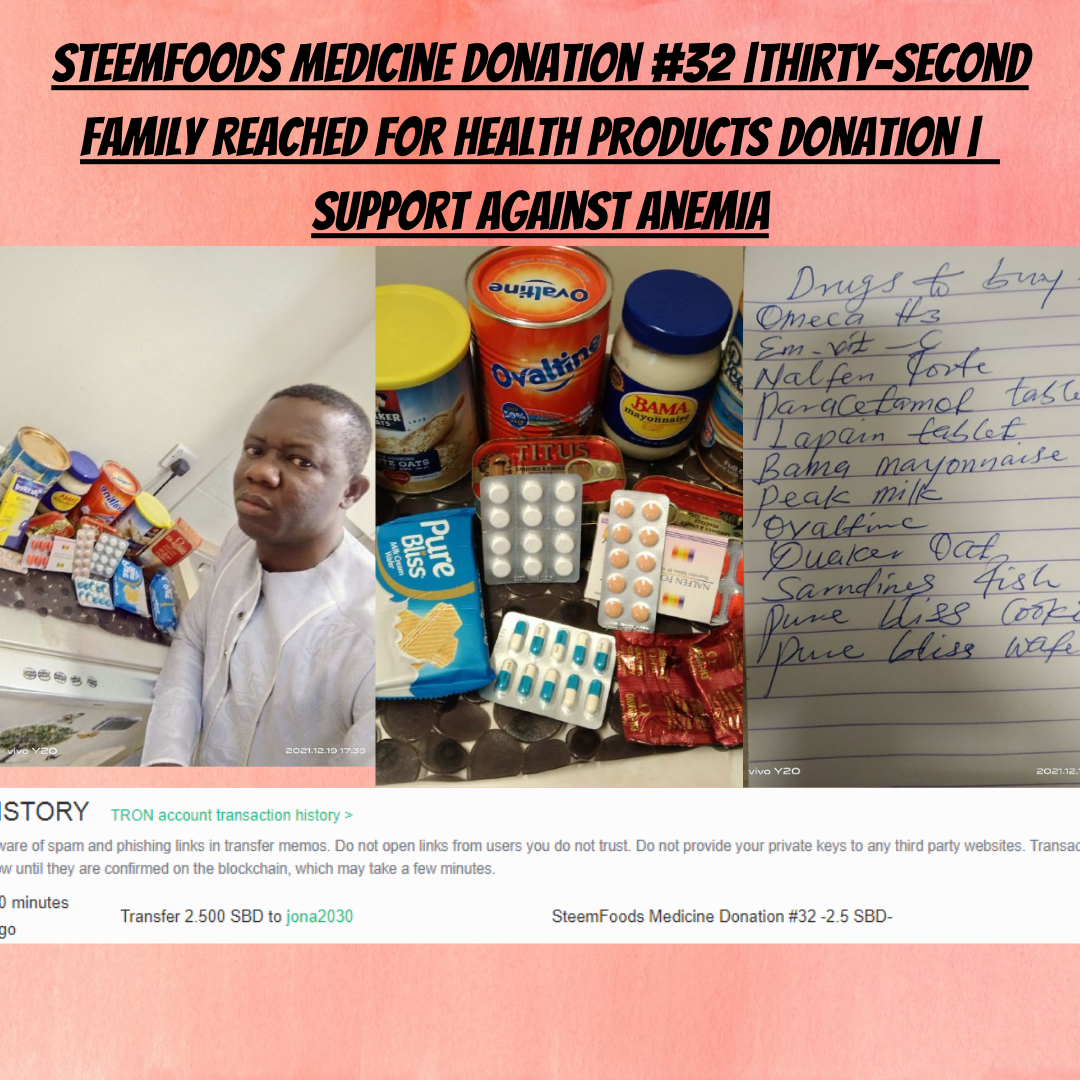 SteemFoods Medicine Donation #32 .png