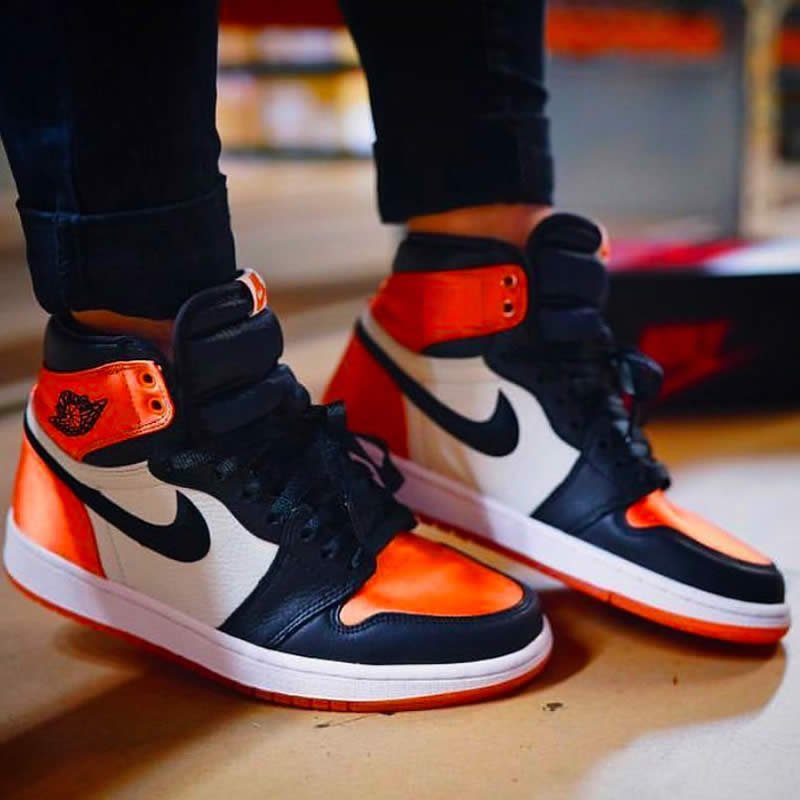 air jordan 1 satin orange