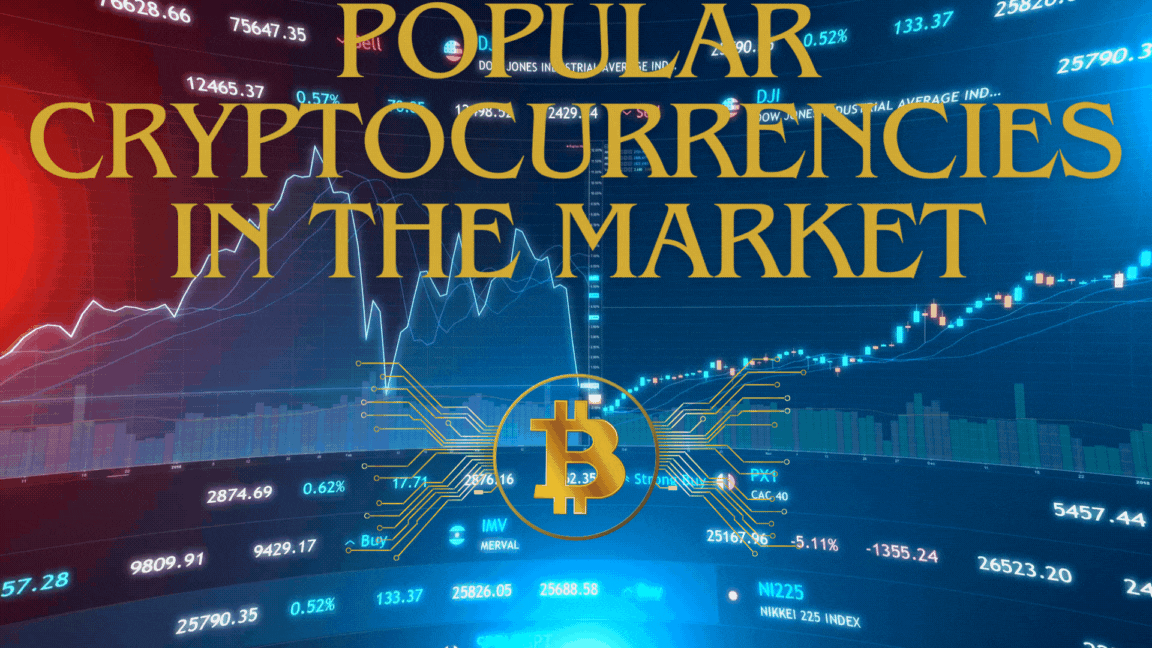 Popular cryptocurrencies in the market.gif