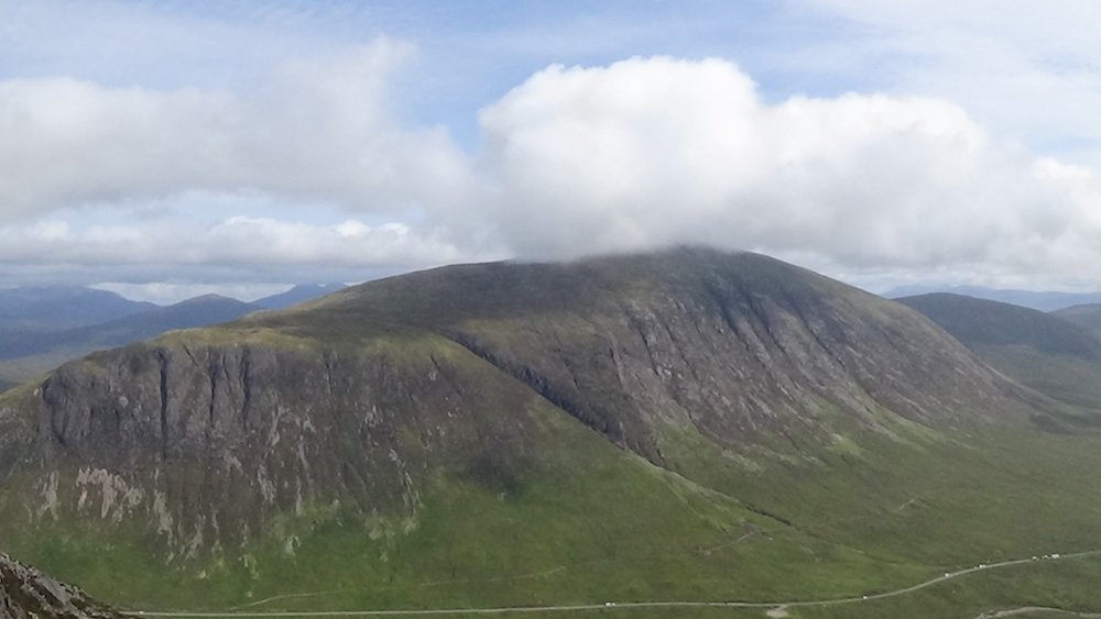 41 Lovely one of Beinn a'Chrulaiste with a gorgeous pom-pom cloud over.jpg