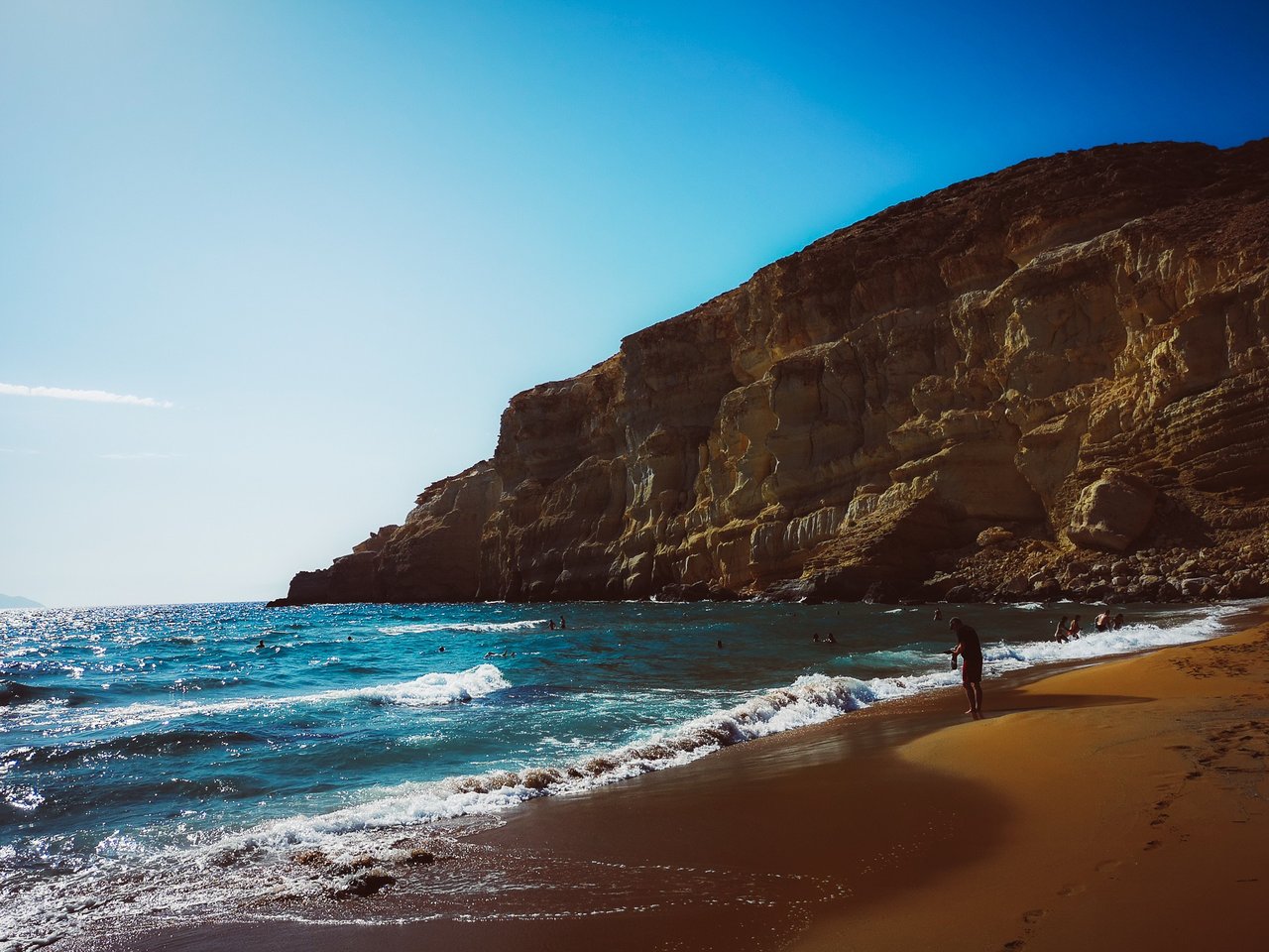 The Red Beach, Crete Island