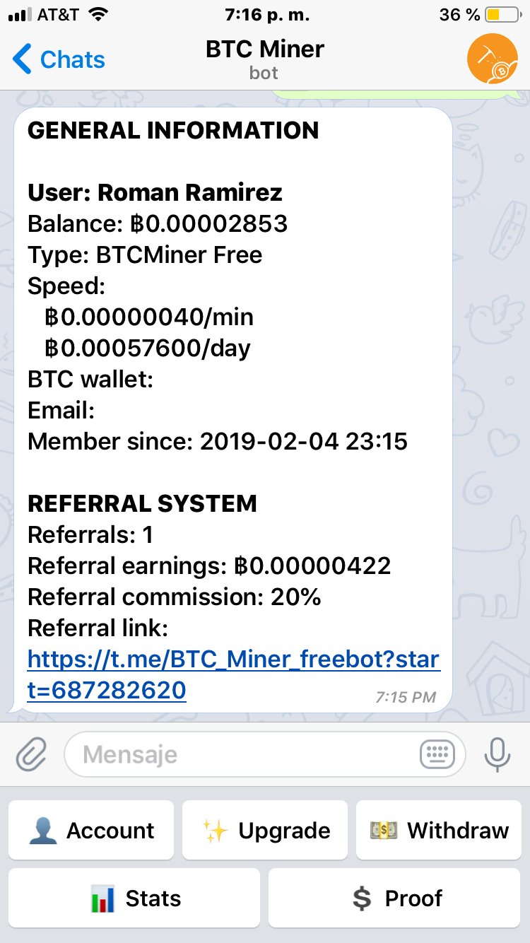 btc miner telegram bot