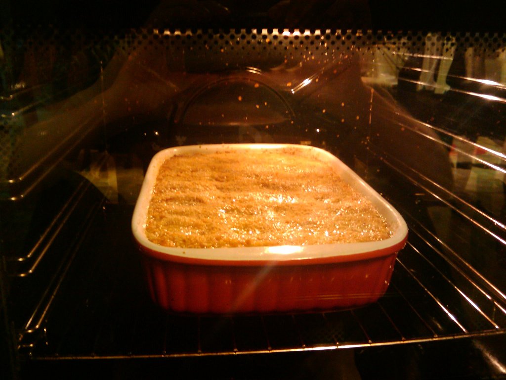 Carrot Casserole in oven