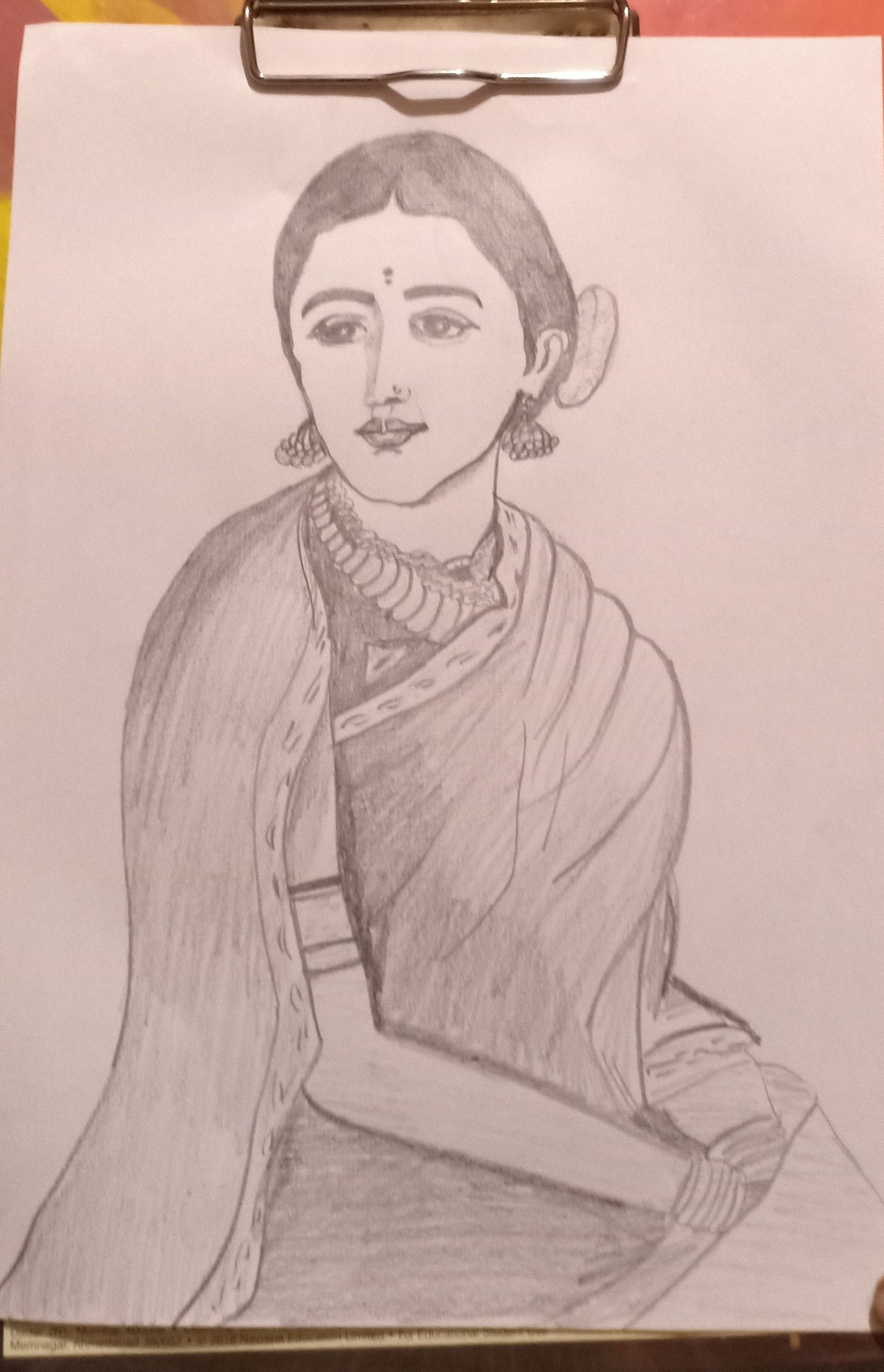 Pencil Sketch Of Beautiful Indian Lady | DesiPainters.com