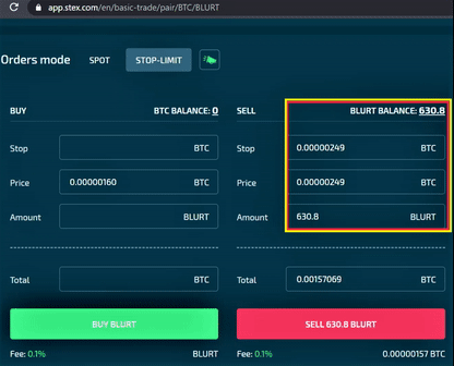 Sell With Your Desired Price In BTC