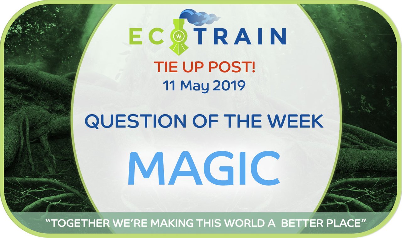 Tie Up Post.: Do you believe in magic? @ecoTrain Pop-up QOTW