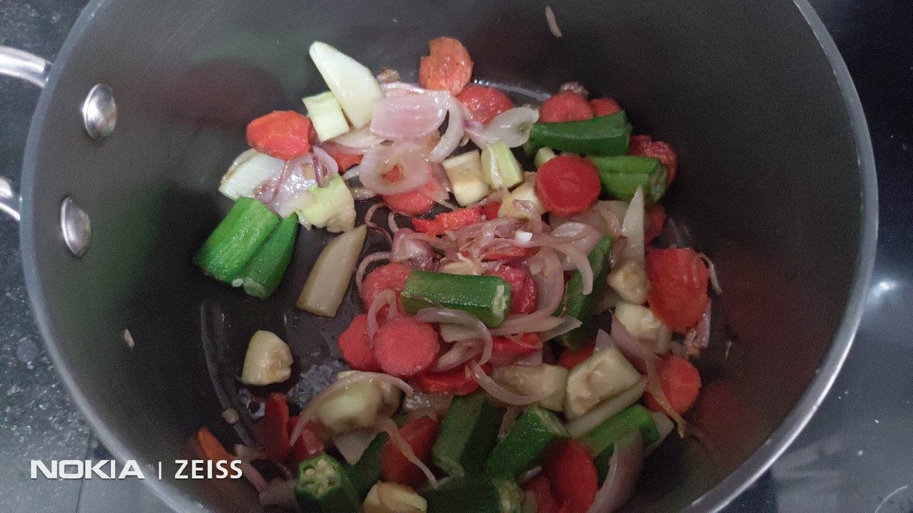 Sambar recipe vegitables