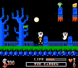 Addams Family NES Screenshot