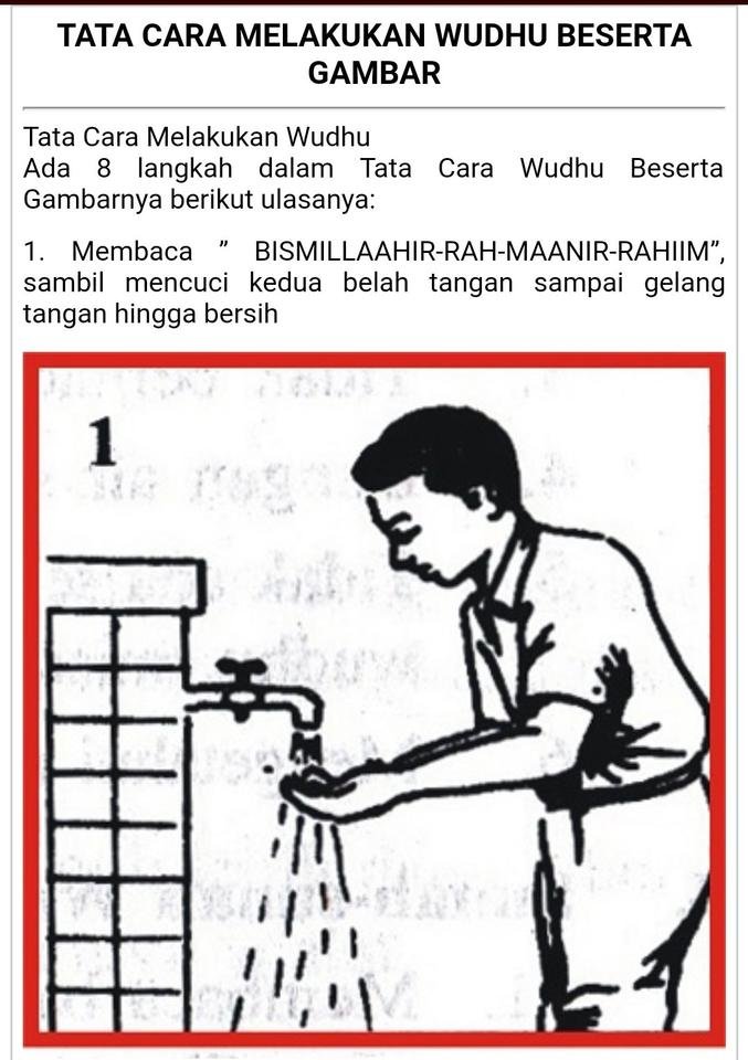 Tata Cara Berwudhu Steemkr