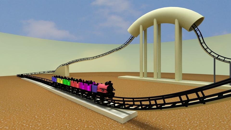 My Amateur Roller Coaster Modeling and Animation - Amatör Roller Coaster  Modellemesi — Steemit