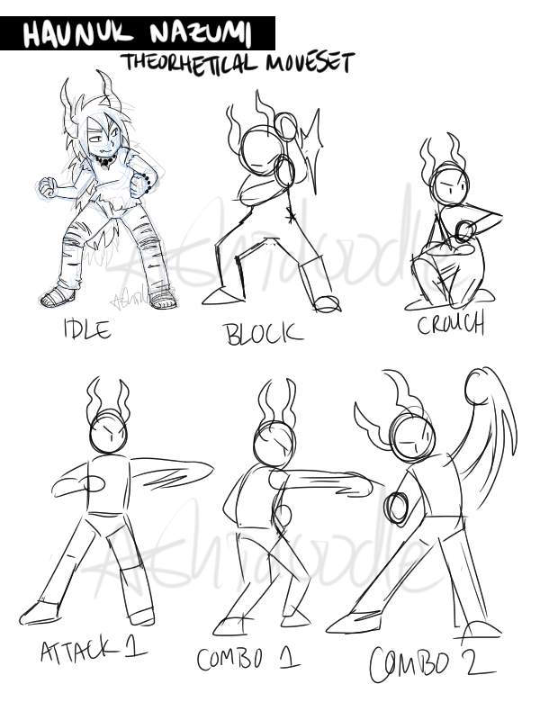 animation fighting poses