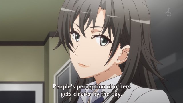 OreGairu S2 episode 12 anime - Hiratsuka Shizuka sensei on understanding others