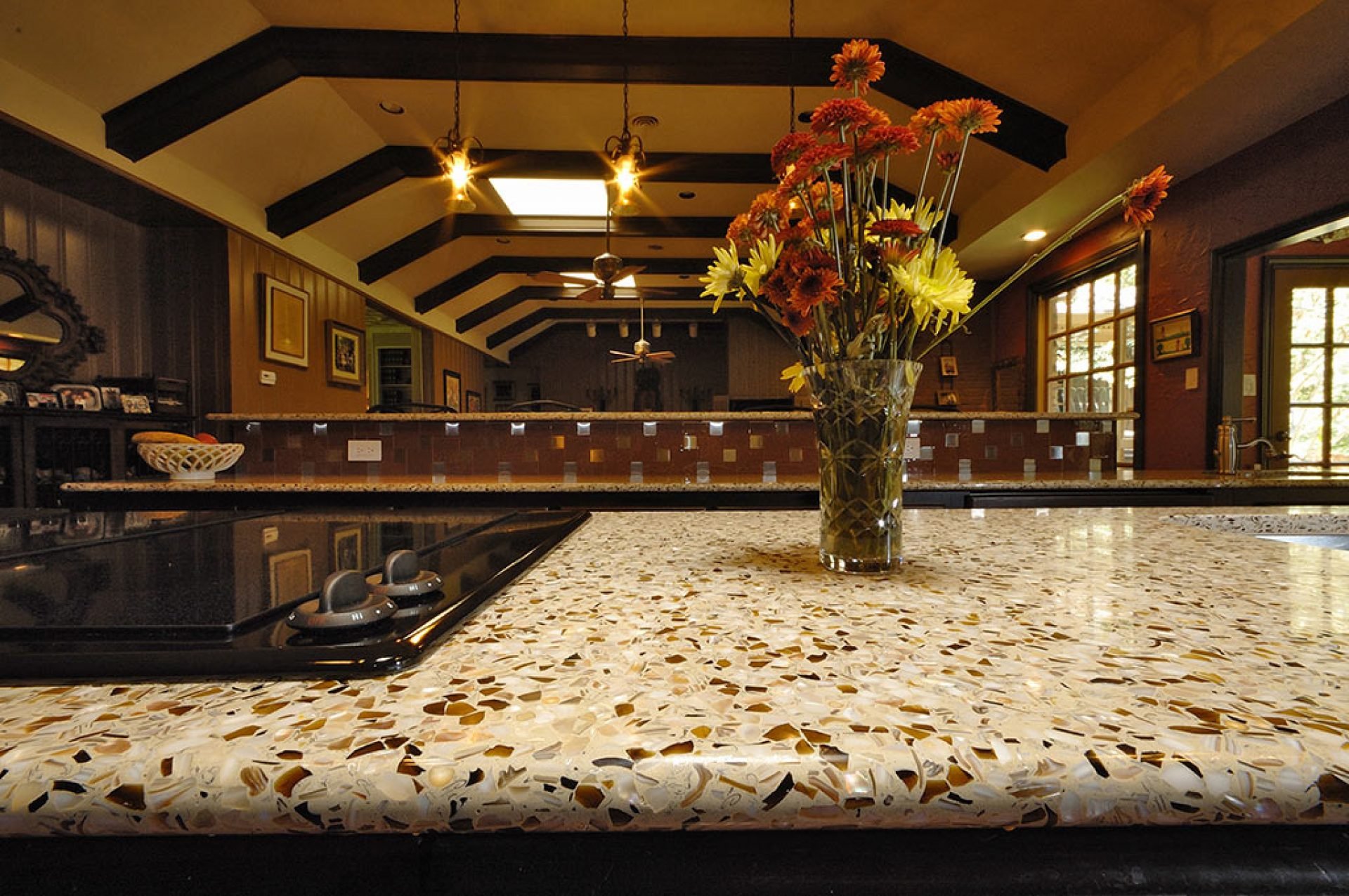 Glass Recycled Surfaces Customizable Eco Friendly Countertops