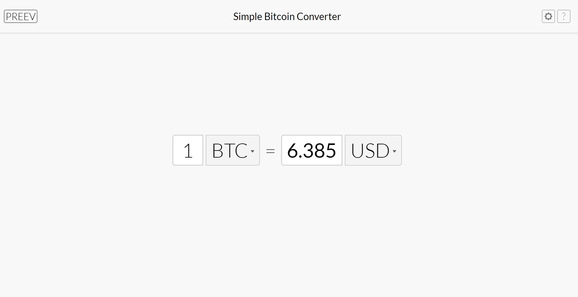preev bitcoin converter