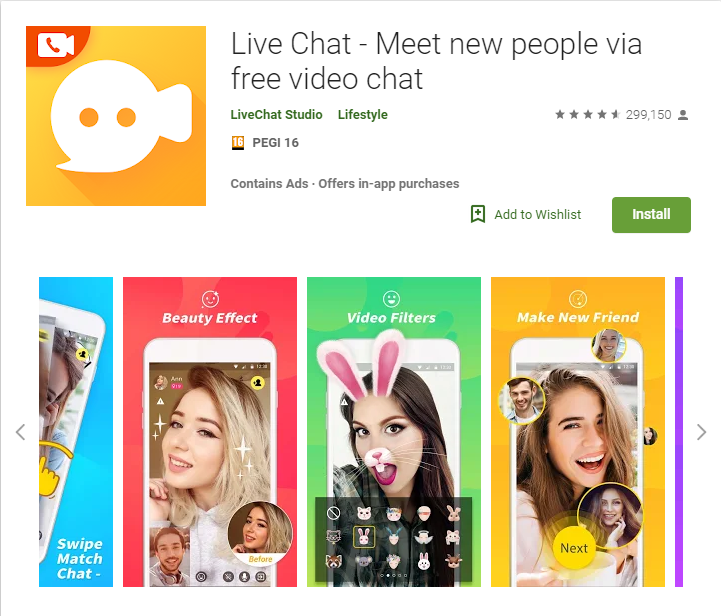 Video chat with random people app