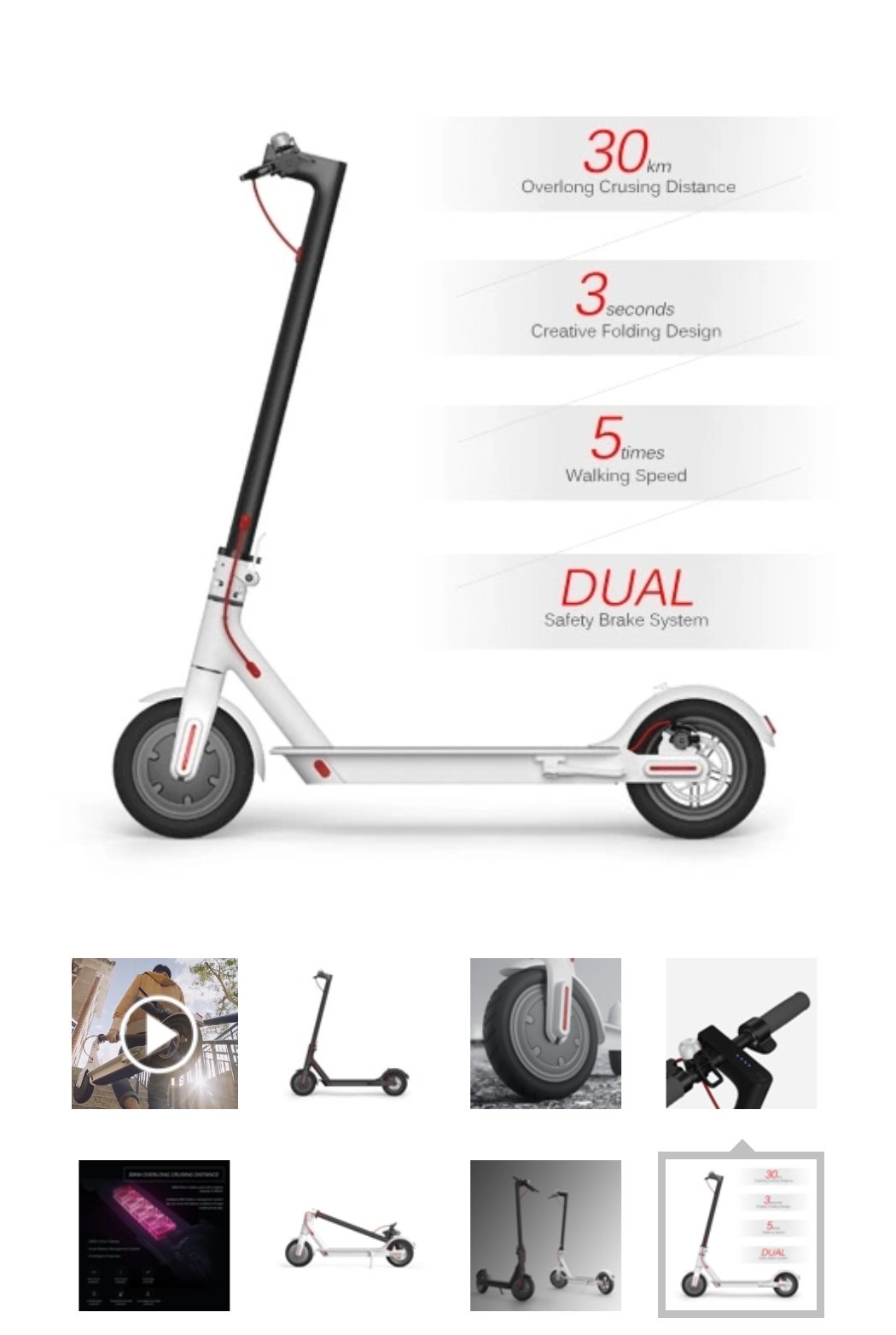 M488 Folding Electric Scooter 