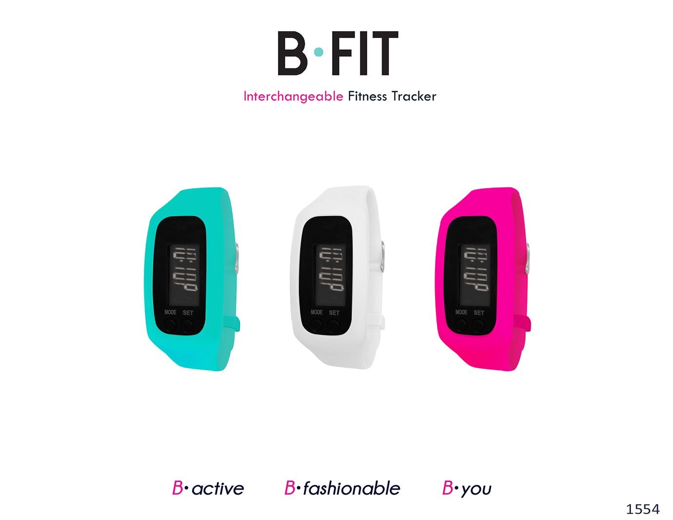 b fit watch interchangeable fitness tracker