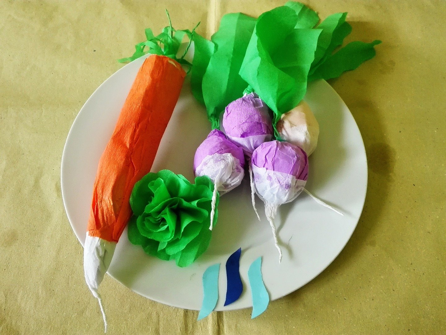 Crepe Paper Vegetables — Steemit