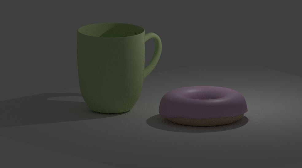 Cup and donut