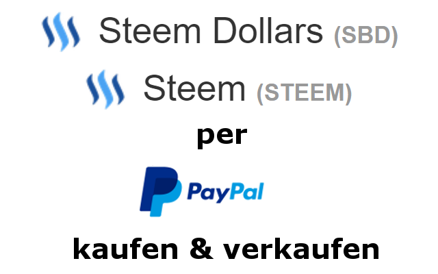 Steem Dollar Steem Per Paypal Oder Bankuberweisung Kaufen