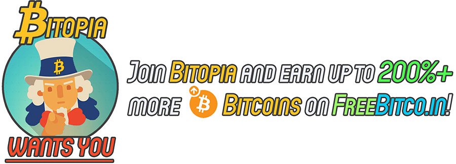 Earn More Bitcoins On Freebitco In With Bitopia - 