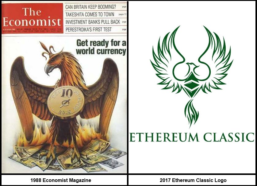 A New World Order And Currency In 2018 Steemkr Phoenix Re Branding Reminds Me A Lot Of The 1988 Economist Magazine Cover Get Ready For Which Predicted New World Reserve Currency In
