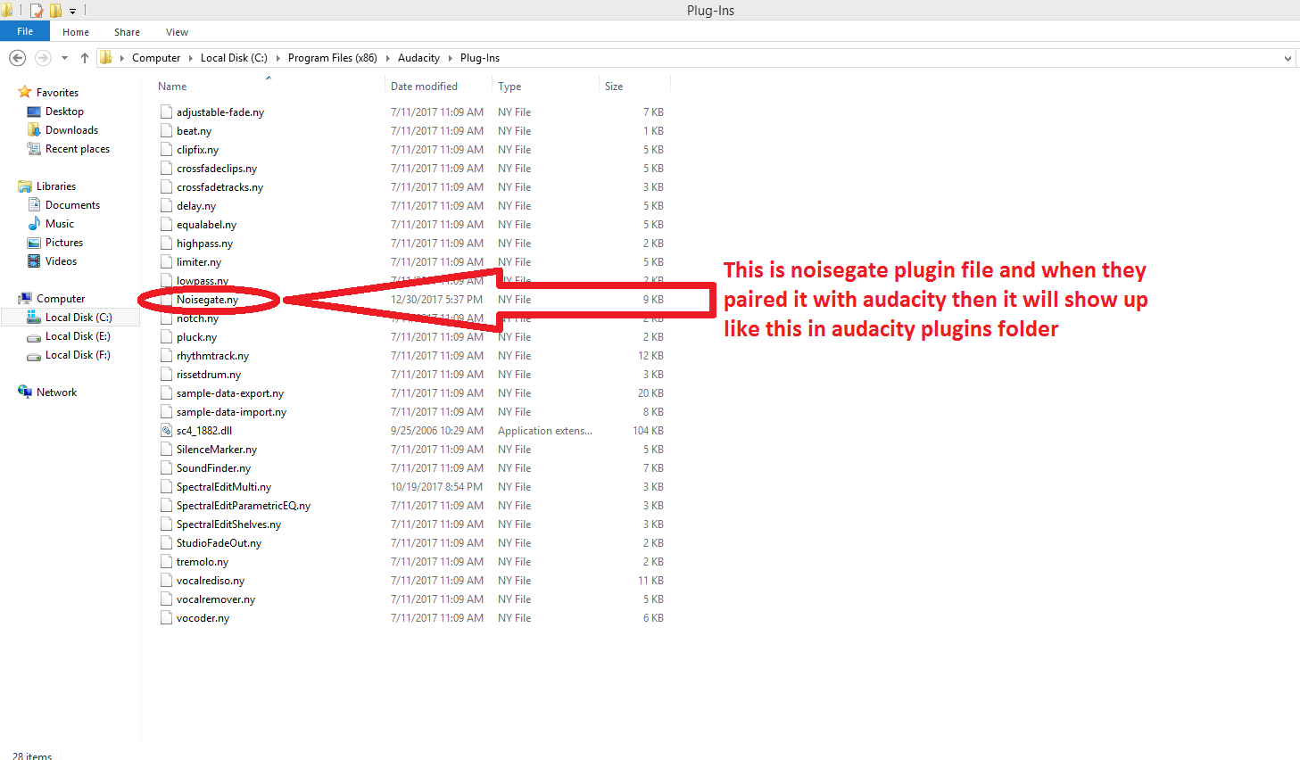 Audacity Plugin Folder