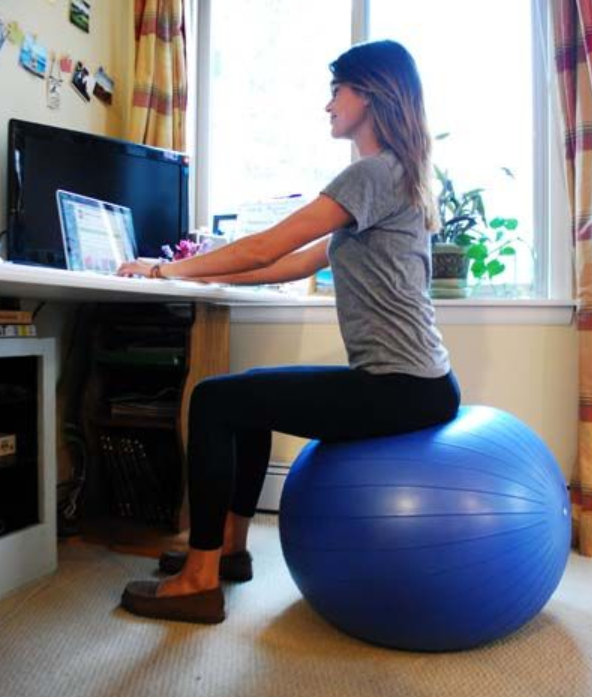 How Sitting On An Exercise Ball Helped My Back Pain