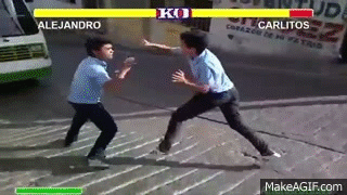 Carlitos Te Jodieron Cachorro (Pelea de liceo Carlitos Vs Alejandro) - Street Fighter