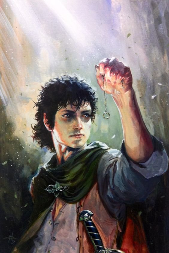 gabrieledellotto: Frodo painting * #lordoftherings #fanart