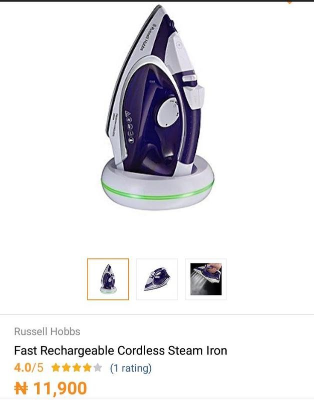 rechargeable electric iron