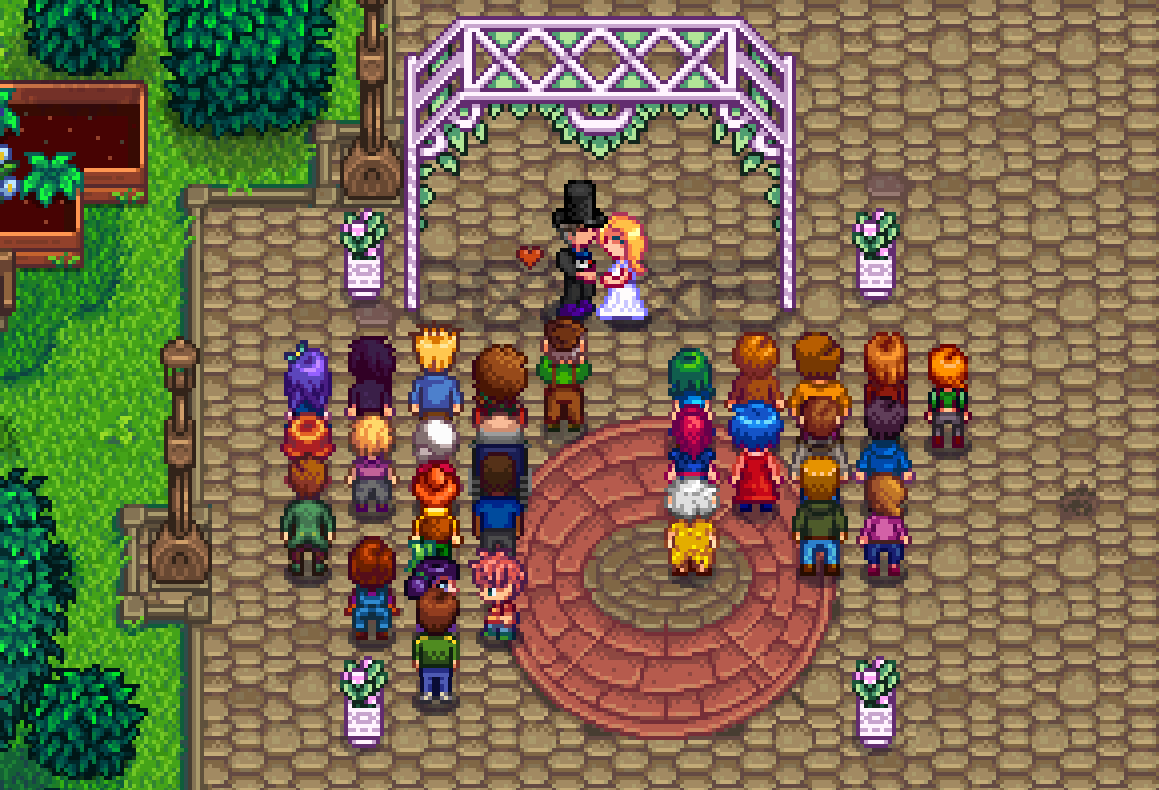 Image result for stardew valley wedding