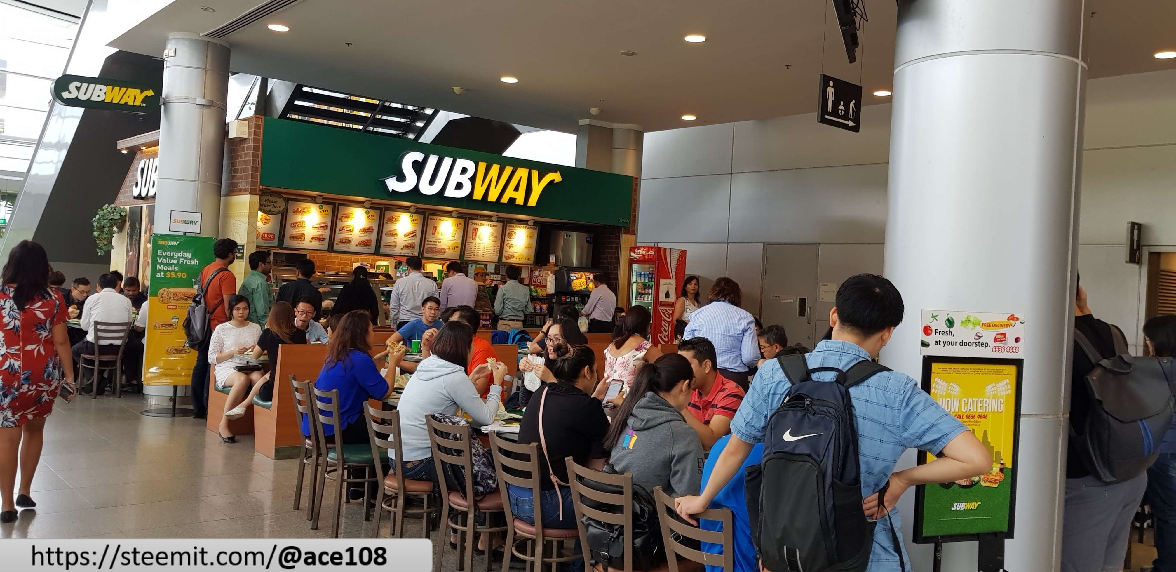 Subway Singapore Expo Queue