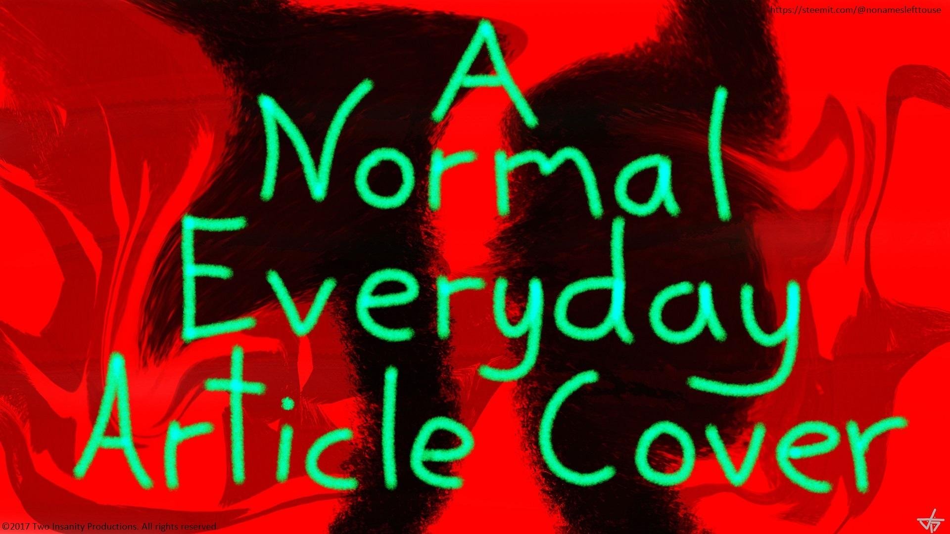 A Normal Everyday Article Cover