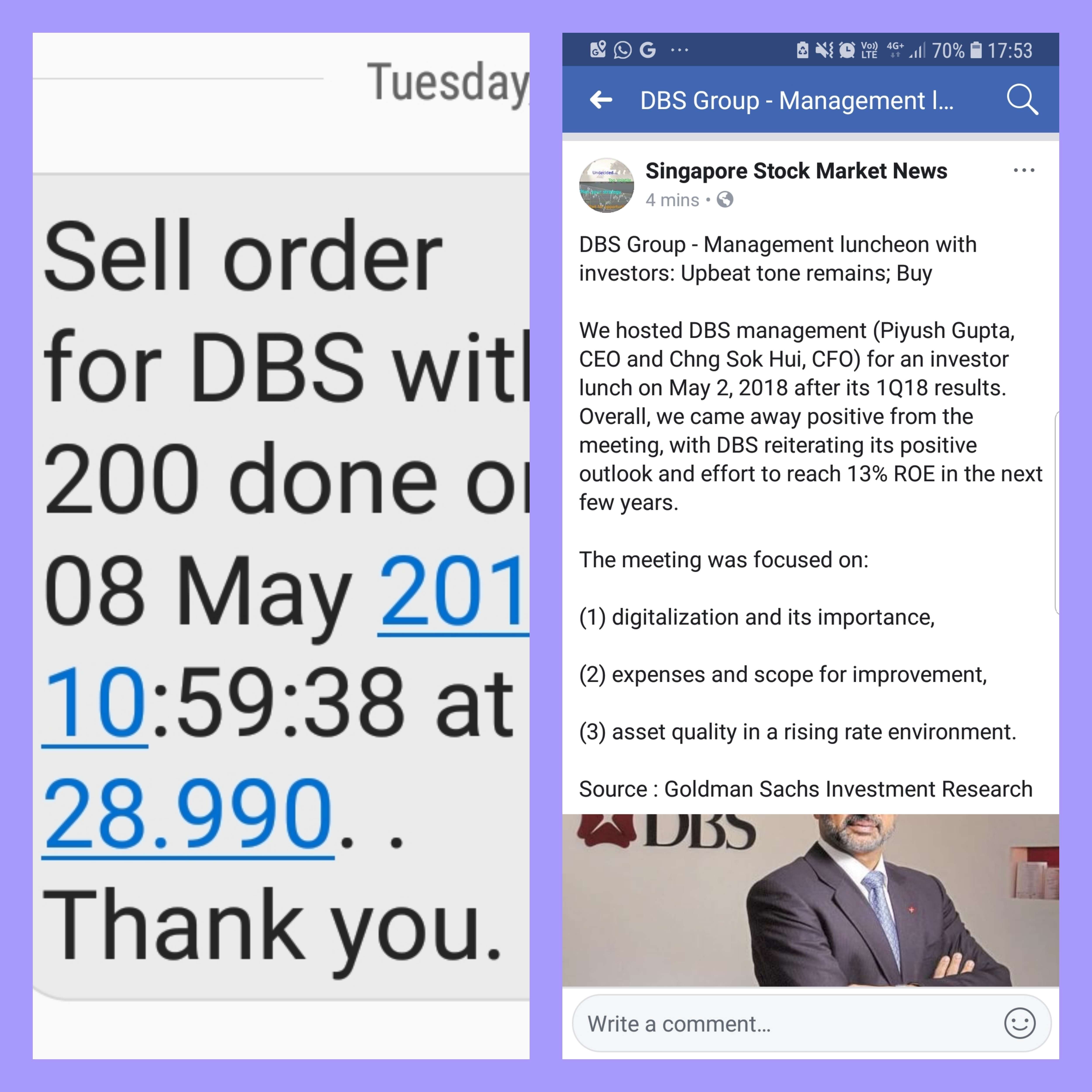 Sell DBS