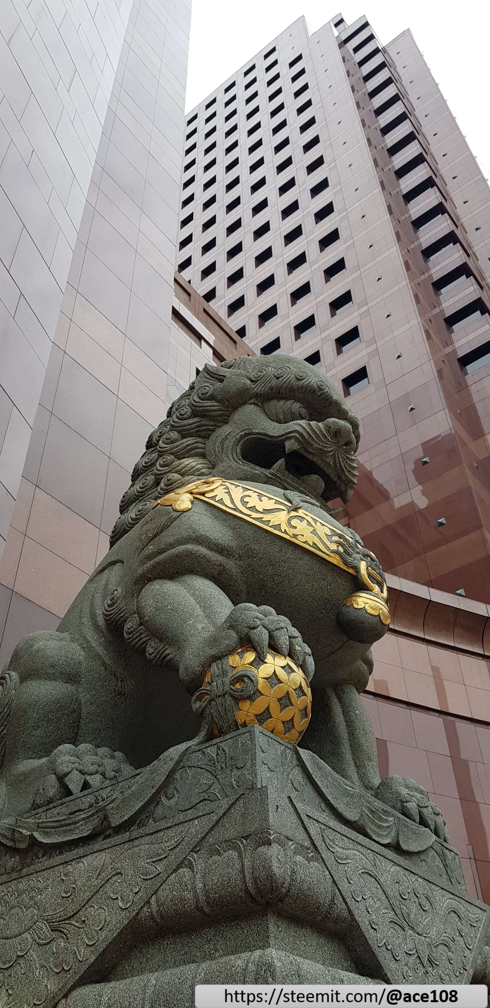 Lion outside Takashimaya