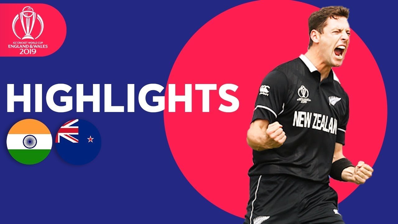 India vs New Zealand - Match Highlights | ICC Cricket World Cup 2019