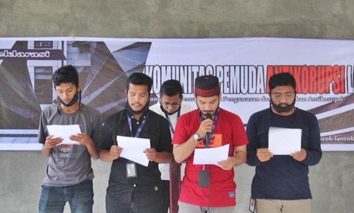 Deklarasi Komunitas Pemuda Antikorupsi Lancok