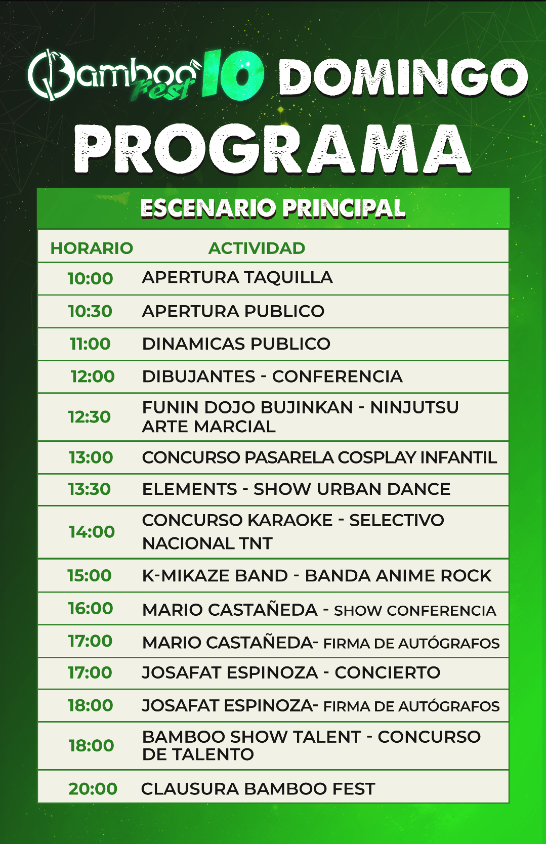 Bamboo Fest Domingo