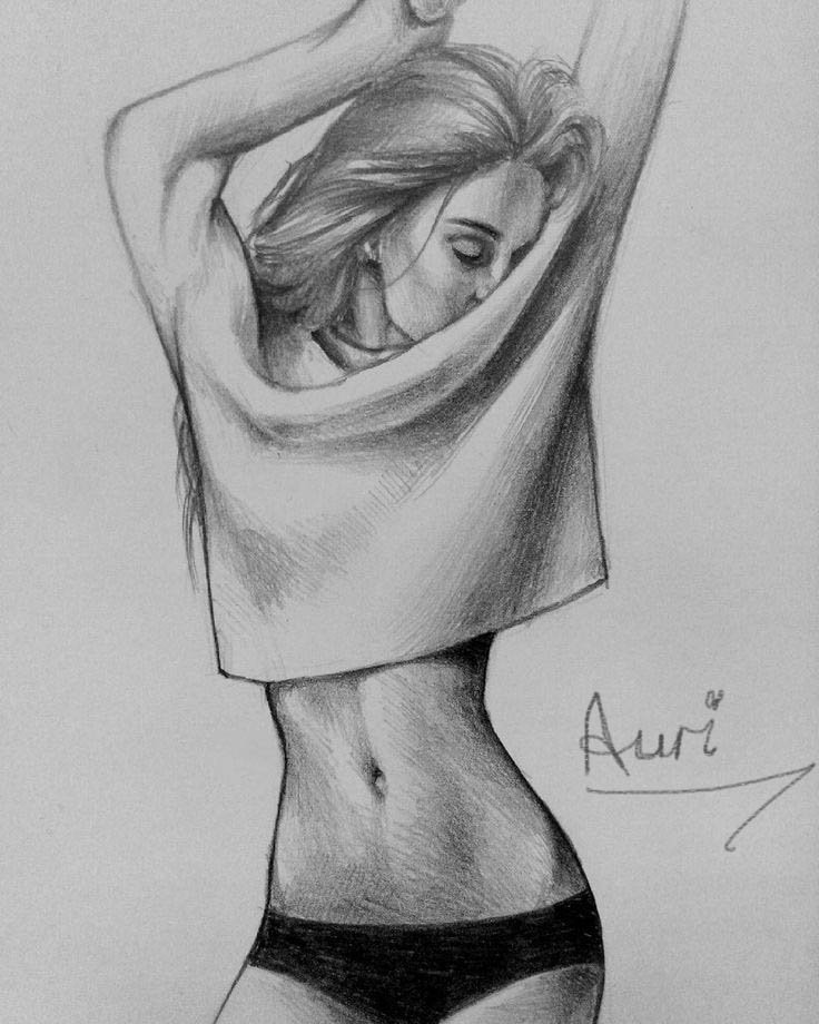 Woman Body Sketch Art / Female Body Hand Drawn Female Body Set Woman