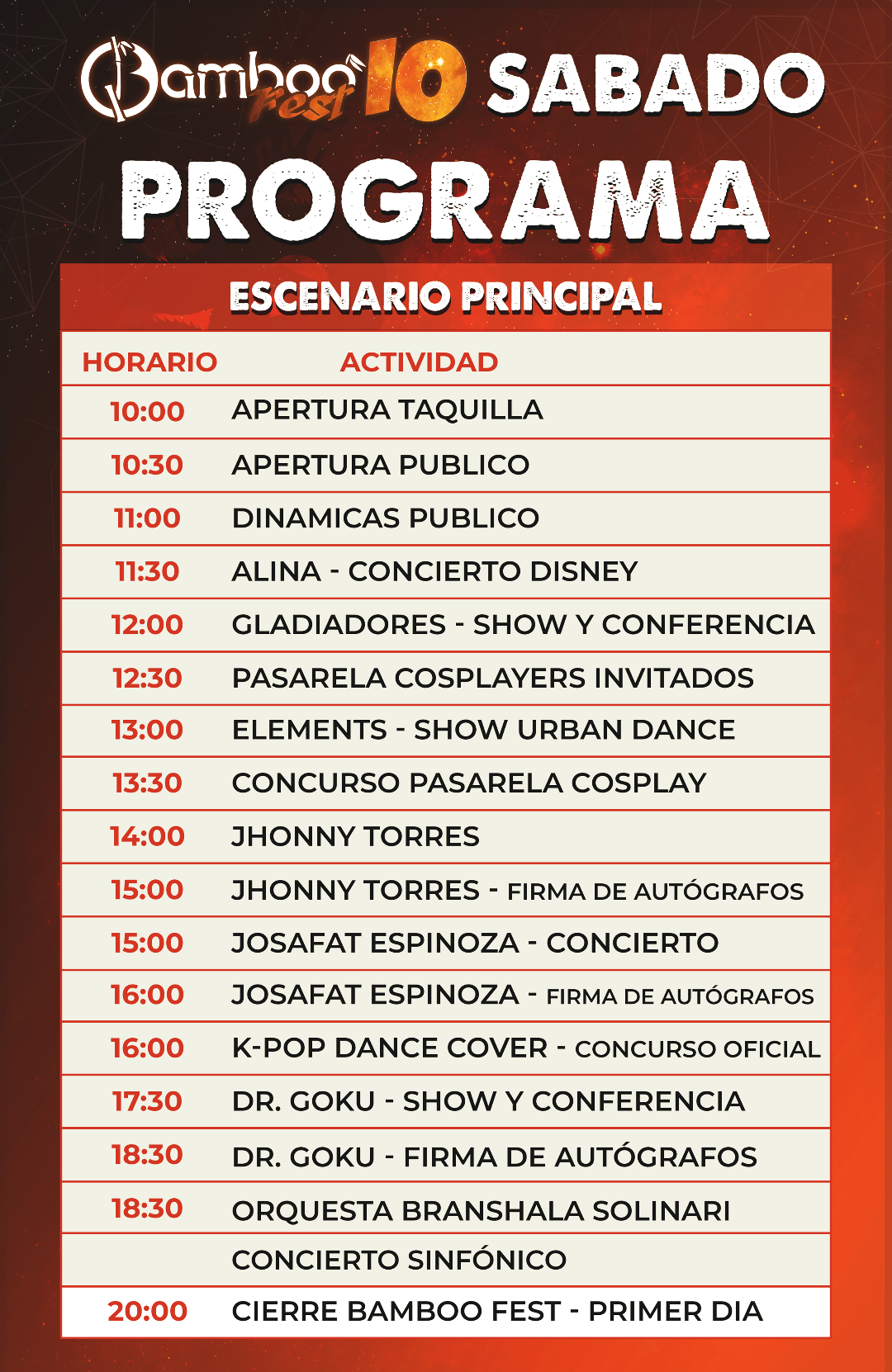Bamboo Fest Sábado