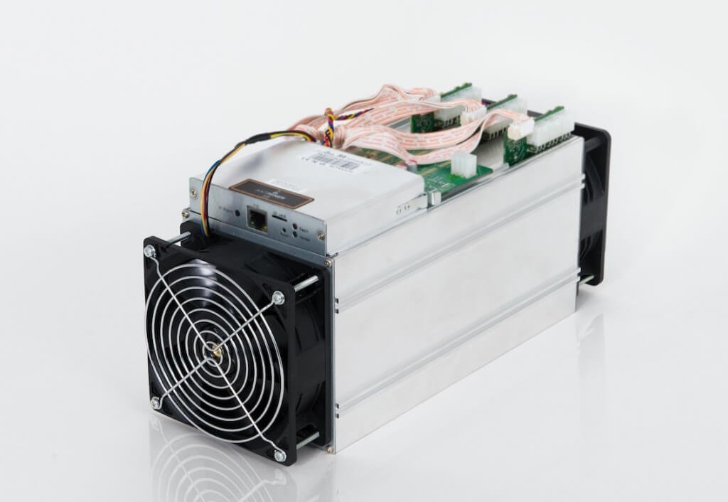 An Antiminer S9, Bitmain's latest Bitcoin miner