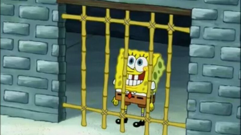 spongebob in prison ile ilgili gÃ¶rsel sonucu